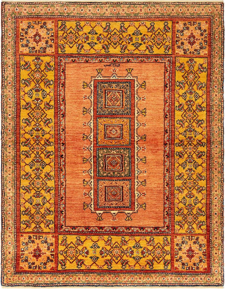 Detail image of 3' 8 x 5' 5 Kashkuli Wool Rug
