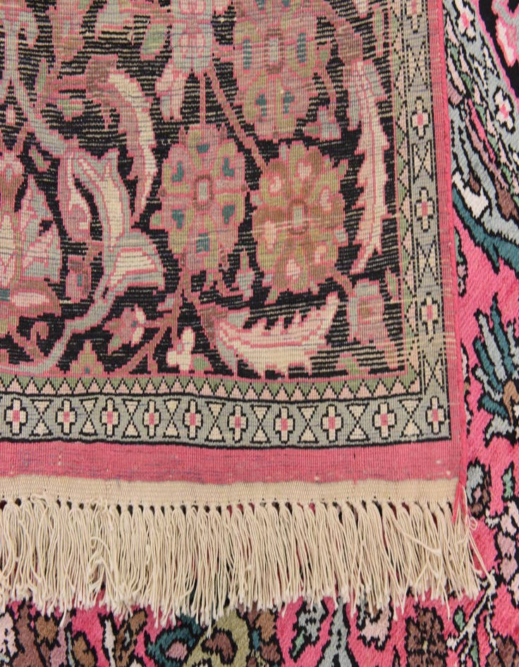 Detail image of 7' 9 x 11' Hand Knotted Kashmir Oriental Rug