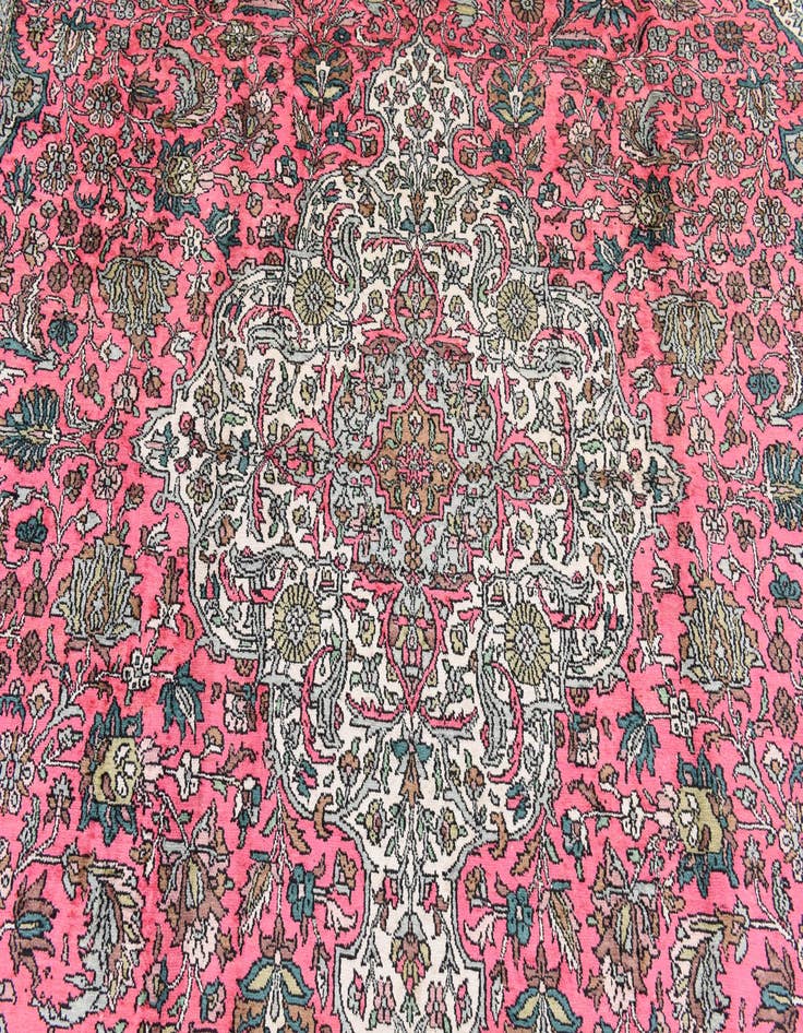 Detail image of 7' 9 x 11' Hand Knotted Kashmir Oriental Rug