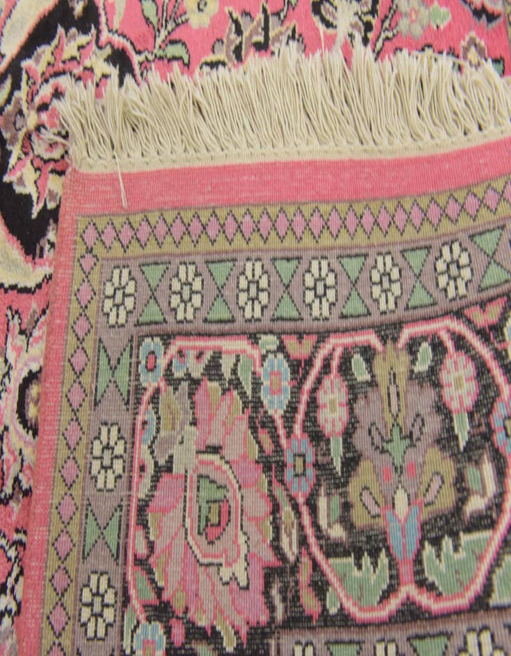 Detail image of 4' 10 x 7' 2 Hand Knotted Kashmir Oriental Rug