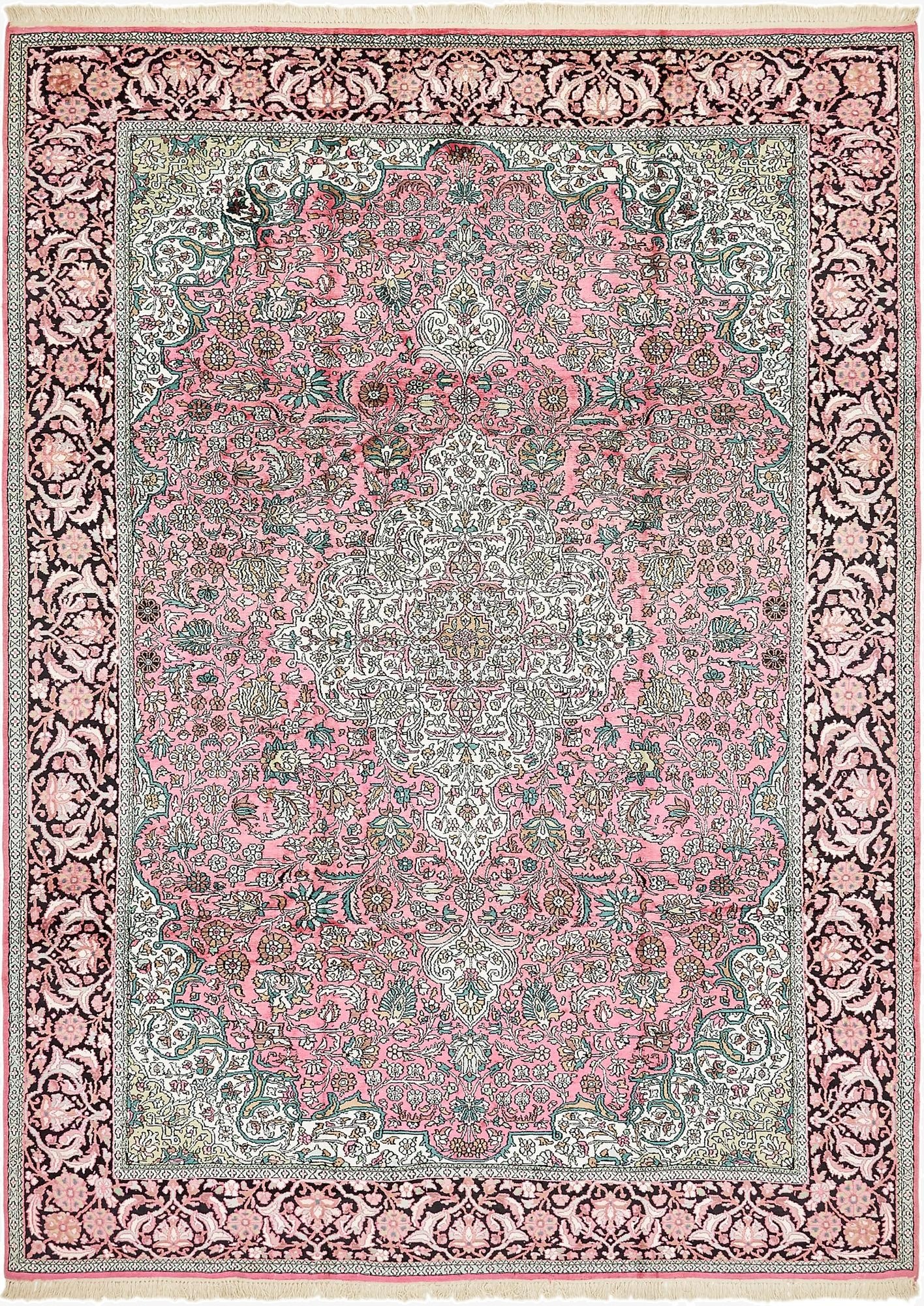  7' 9 x 11'  Hand Knotted Kashmir Oriental Rug