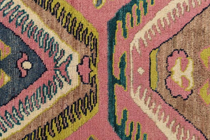 Detail image of 6' 5 x 9' 9 Hand Knotted Kazak Rug