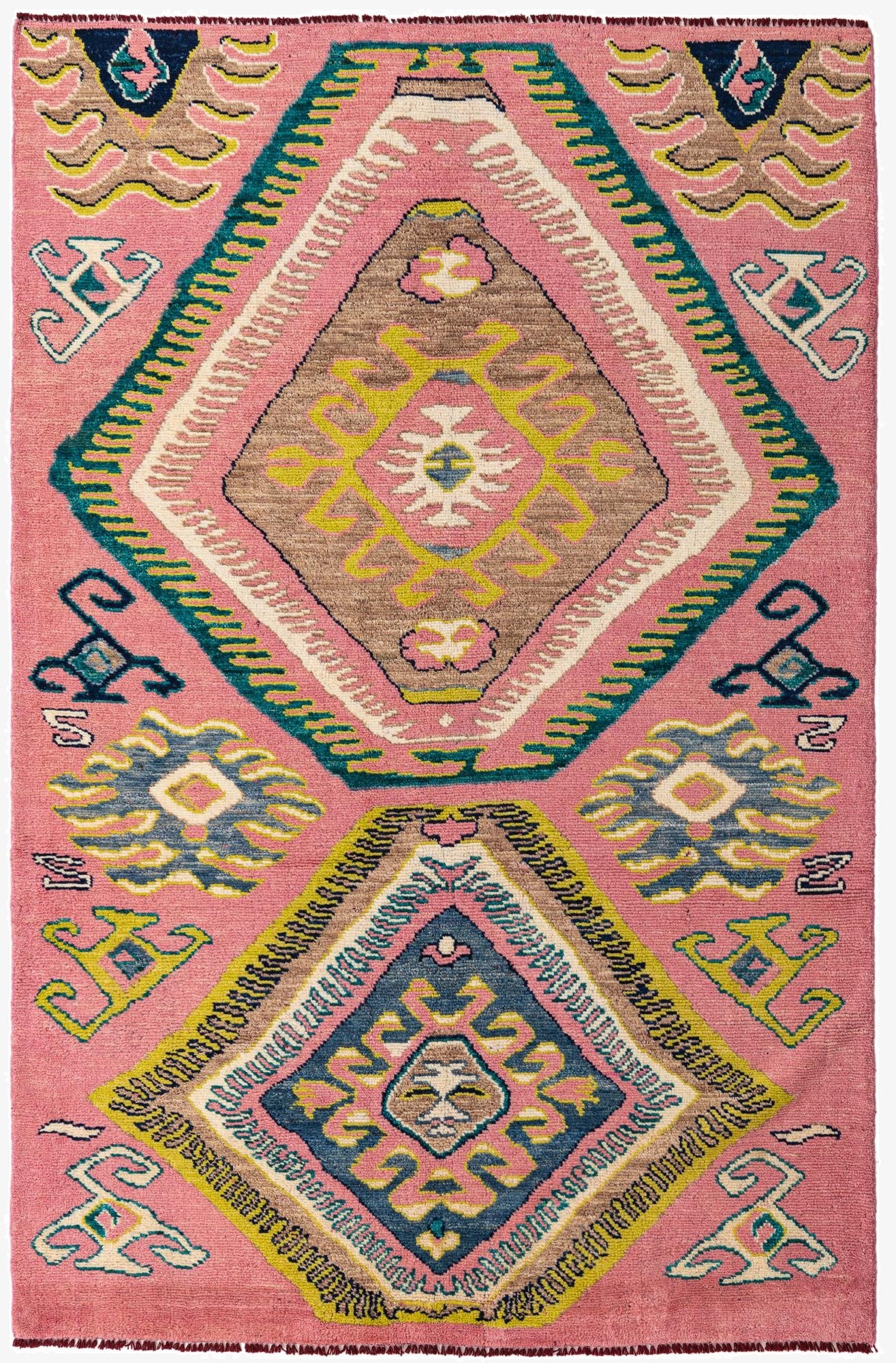 6' 5 x 9' 9  Hand Knotted Kazak Rug