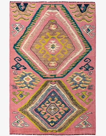 6' 5 x 9' 9 Hand Knotted Kazak Rug