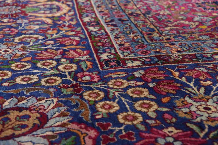16' 3 x 23' 1 Hand Knotted Kerman Persian Wool Rug