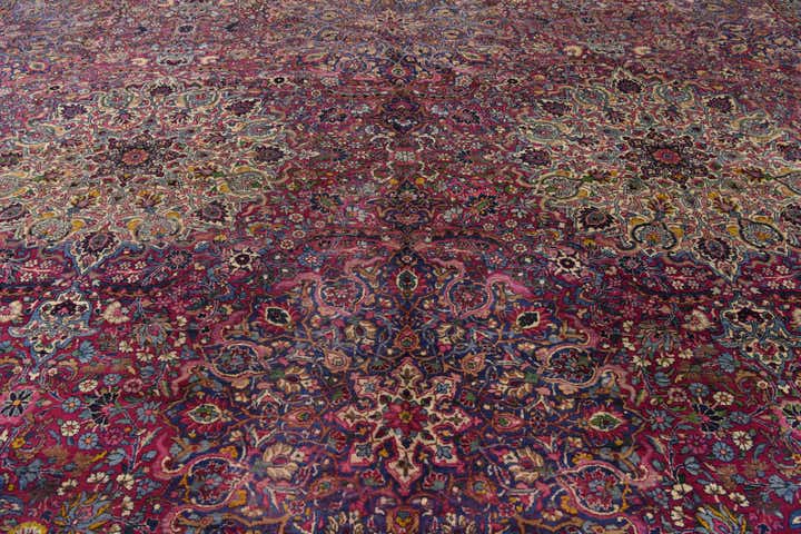 16' 3 x 23' 1 Hand Knotted Kerman Persian Wool Rug