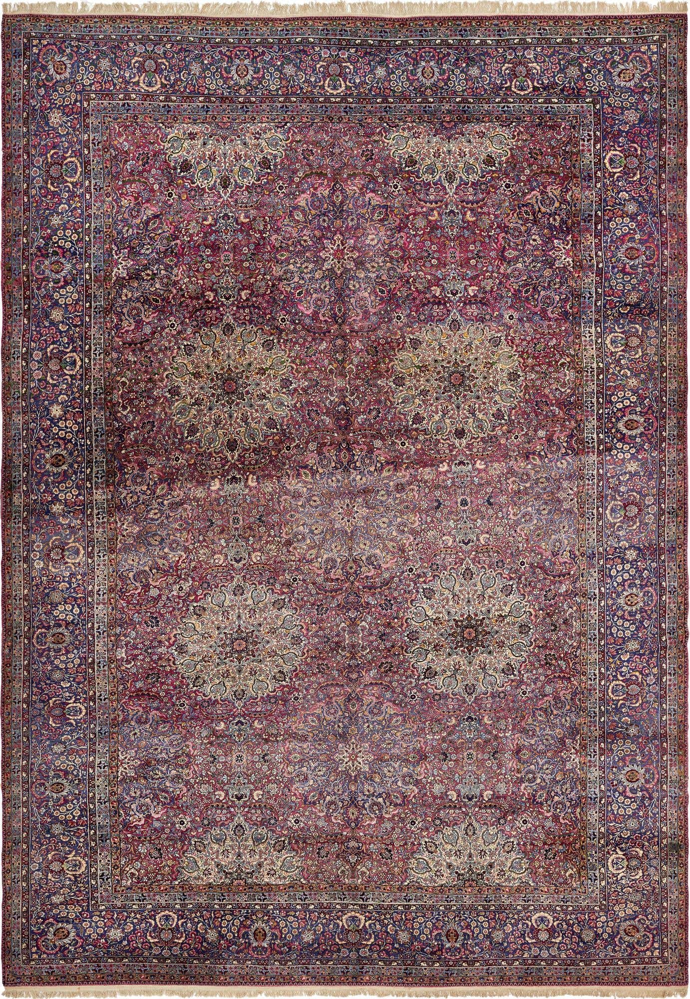 16' 3 x 23' 1 Hand Knotted Kerman Persian Wool Rug