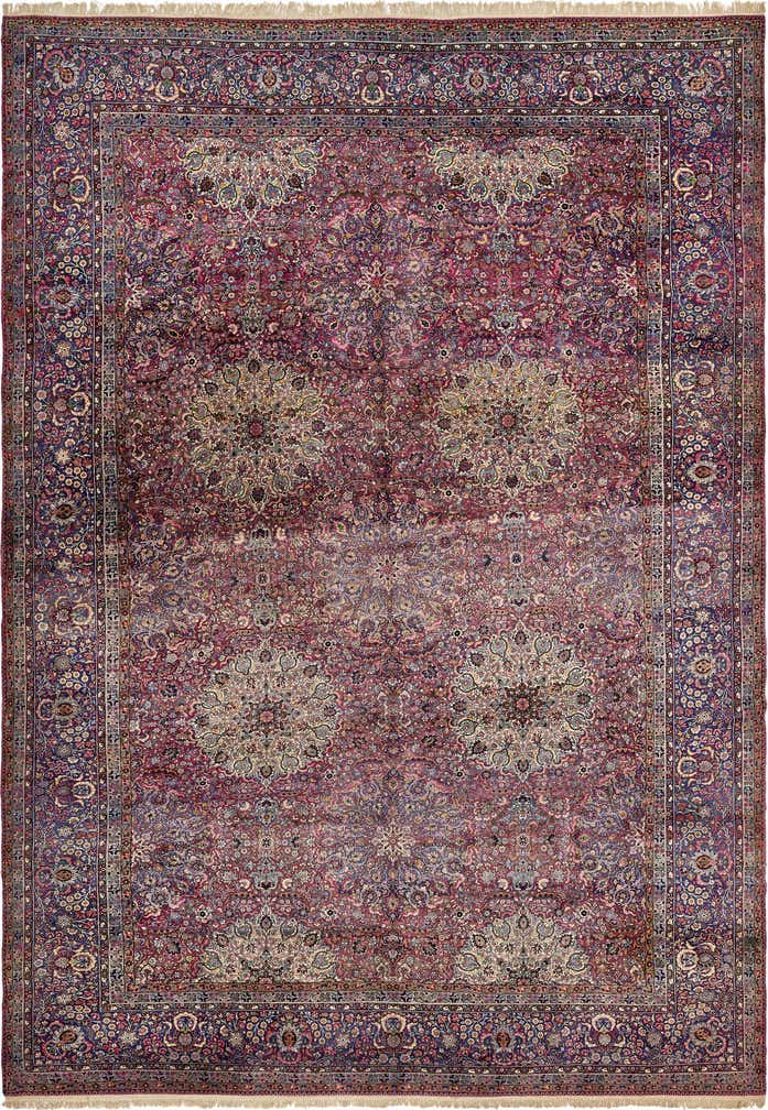 16' 3 x 23' 1 Hand Knotted Kerman Persian Wool Rug