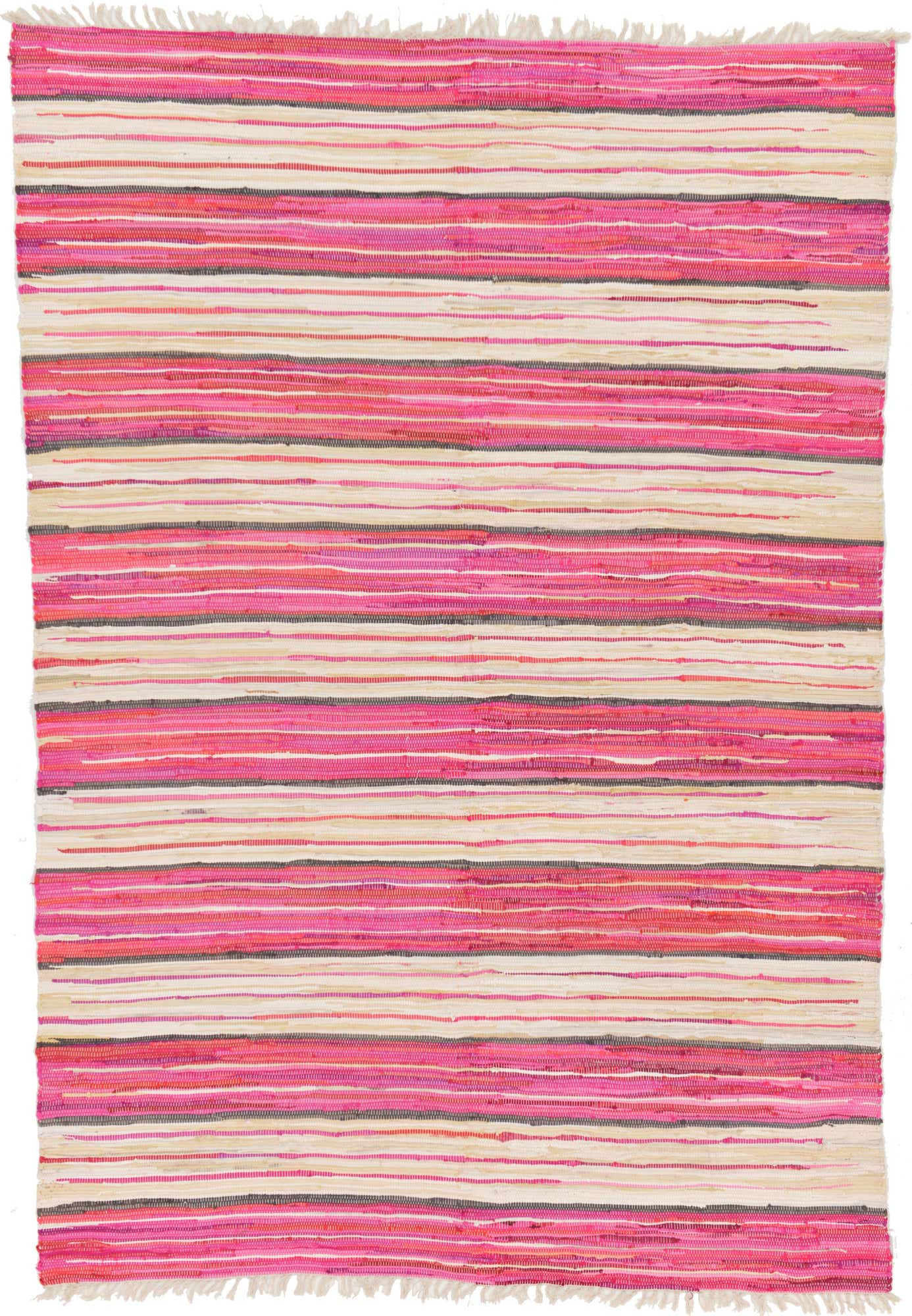 6' 7 x 9' 10 Hand Woven Kilim Dhurrie Rug