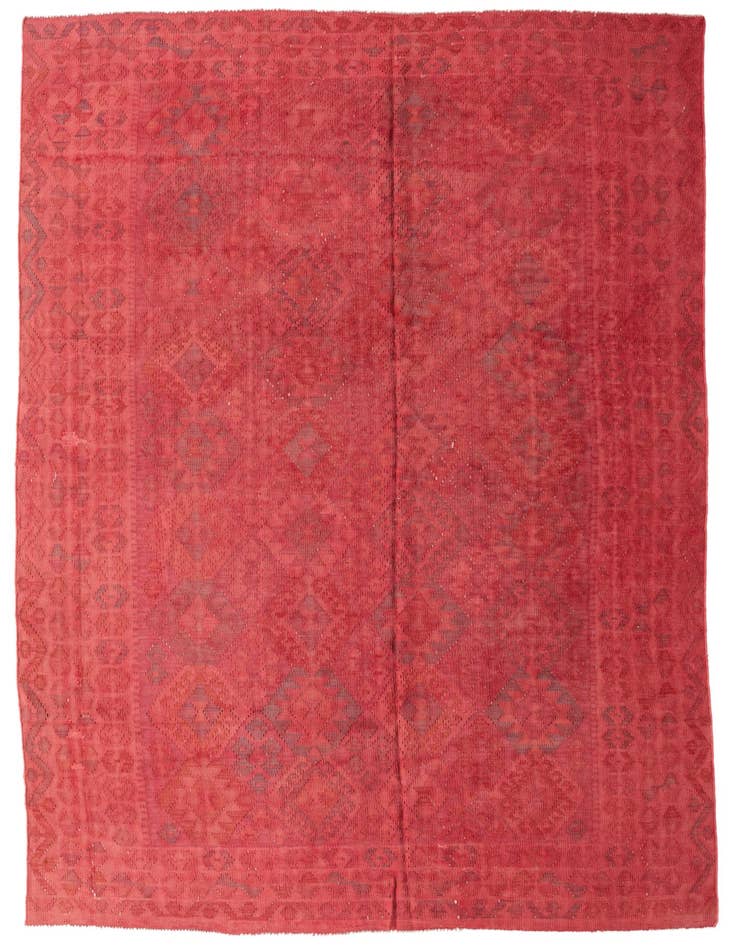 Detail image of 6' 9 x 9' 9 Hand Woven Kilim Fars Wool Rug