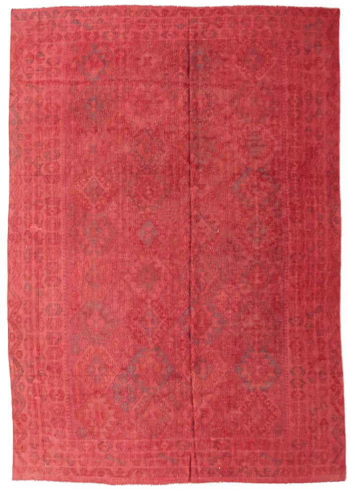 6' 9 x 9' 9 Hand Woven Kilim Fars Wool Rug
