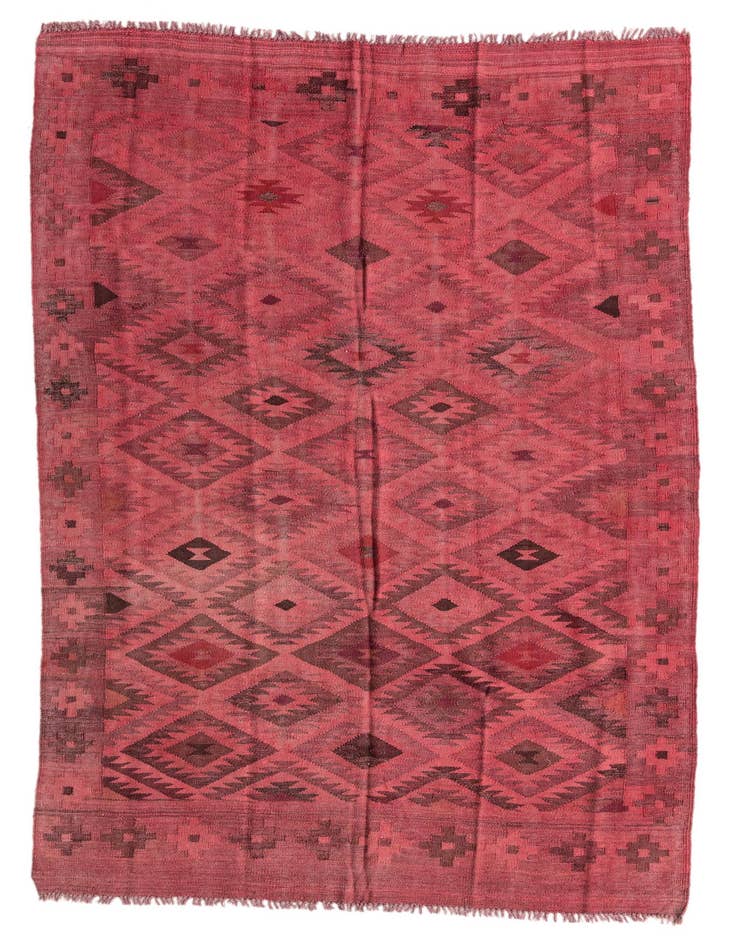 Detail image of 5' x 7' 8 Hand Woven Kilim Fars Rug