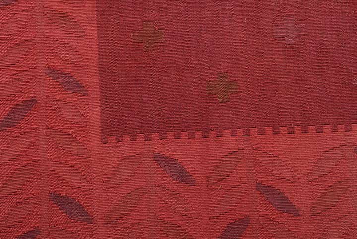 6' 9 x 9' 9 Hand Woven Kilim Fars Wool Rug