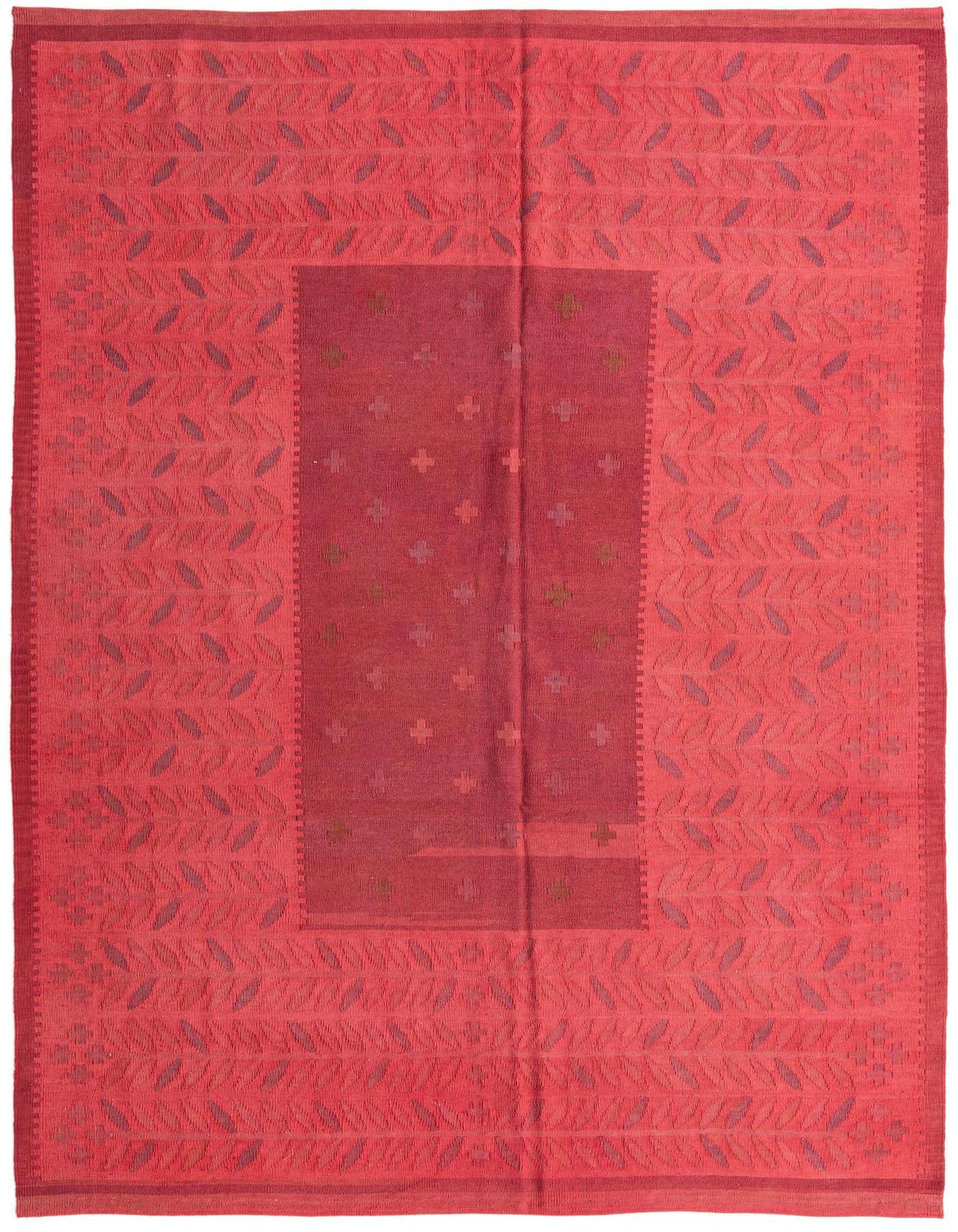 6' 9 x 9' 9 Hand Woven Kilim Fars Wool Rug