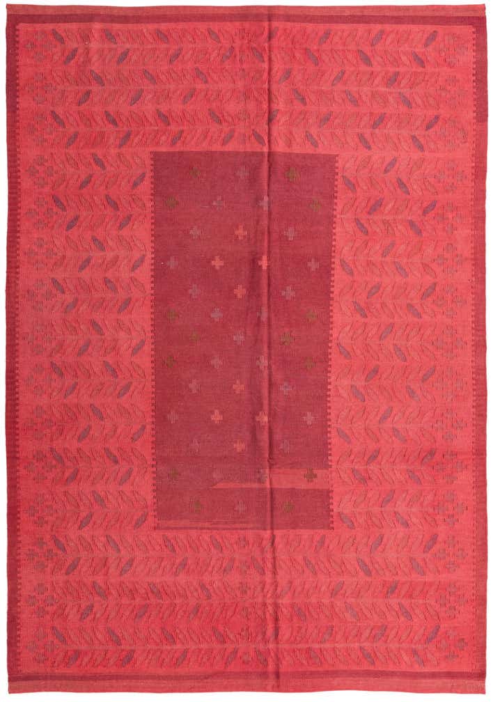 6' 9 x 9' 9 Hand Woven Kilim Fars Wool Rug