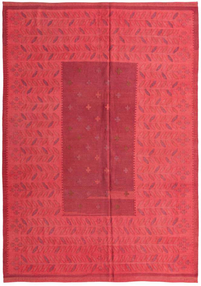 Detail image of 6' 9 x 9' 9 Hand Woven Kilim Fars Wool Rug