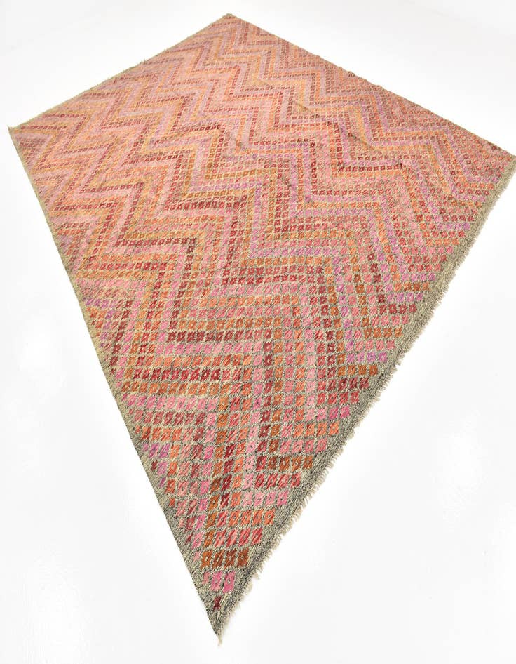 Detail image of 10' 4 x 13' 2 Hand Woven Kilim Modern Wool Rug