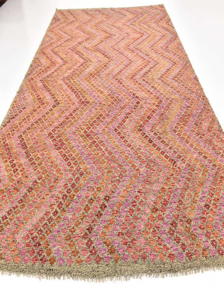 Detail image of 10' 4 x 13' 2 Hand Woven Kilim Modern Wool Rug