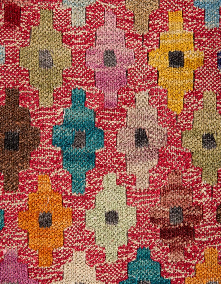 Detail image of 5' 10 x 7' 7  Hand Woven Kilim Modern Wool Rug