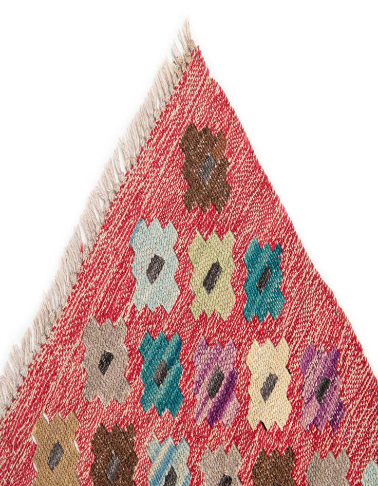 Detail image of 5' 10 x 7' 7  Hand Woven Kilim Modern Wool Rug