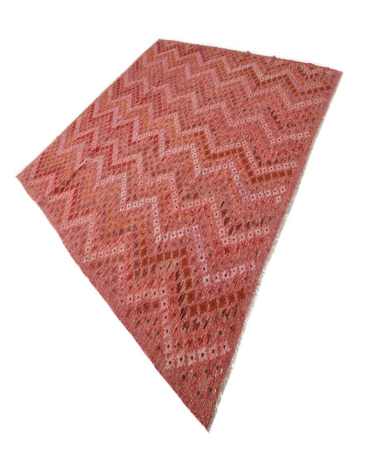 Detail image of 8' 8 x 9' 8  Hand Woven Kilim Modern Wool Rug