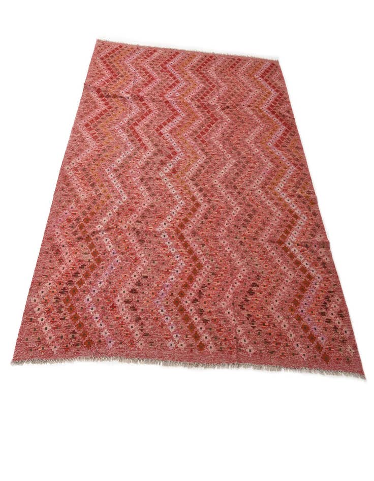 Detail image of 8' 8 x 9' 8  Hand Woven Kilim Modern Wool Rug