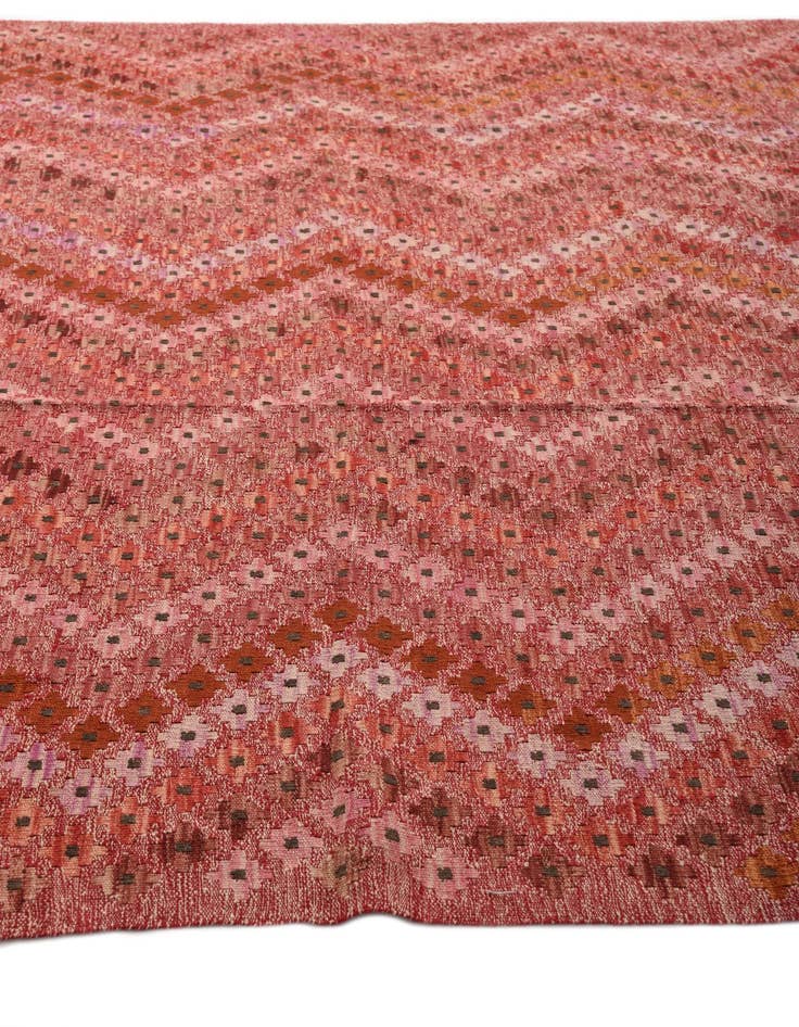 Detail image of 8' 8 x 9' 8  Hand Woven Kilim Modern Wool Rug