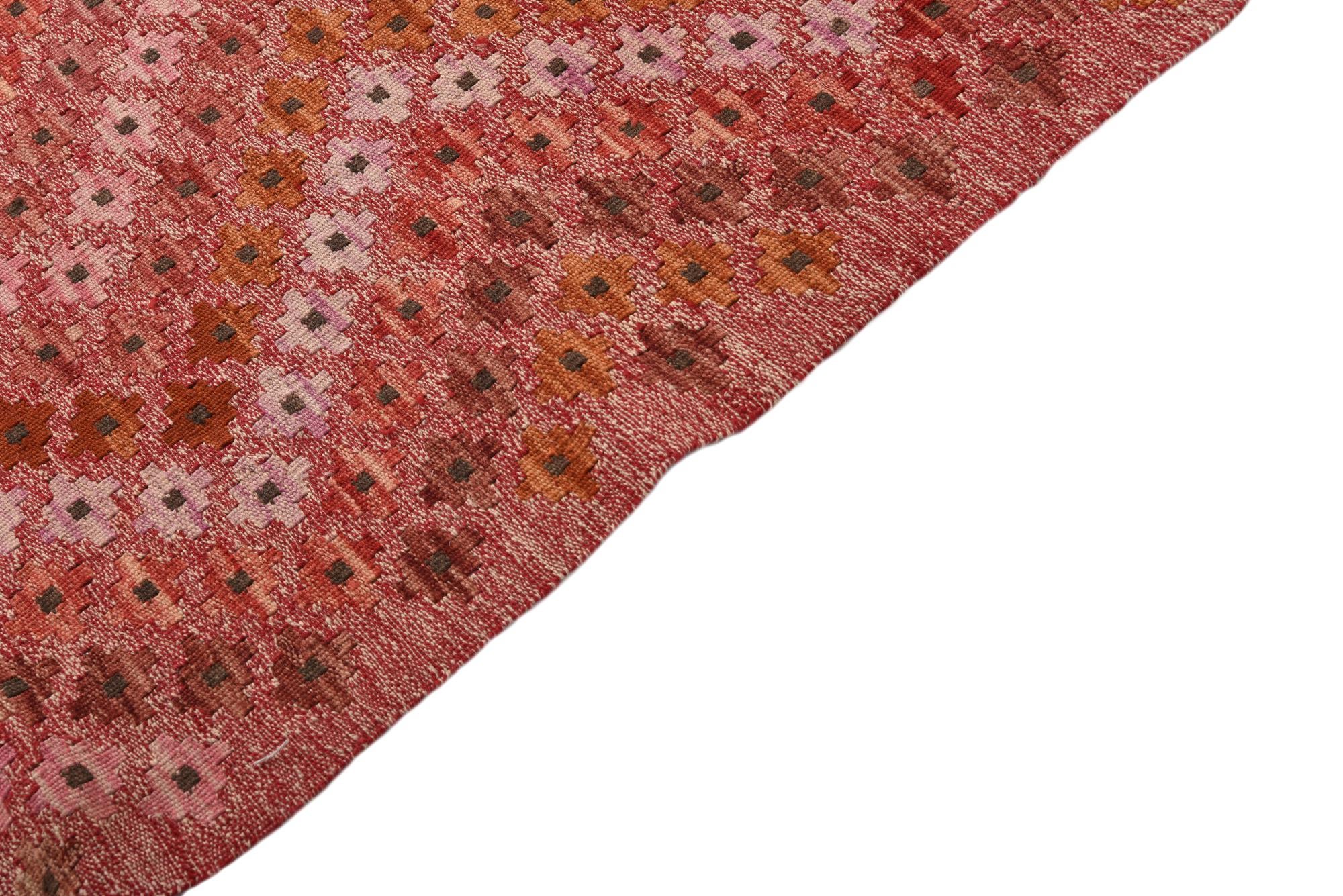 8' 8 x 9' 8 Hand Woven Kilim Modern Wool Rug