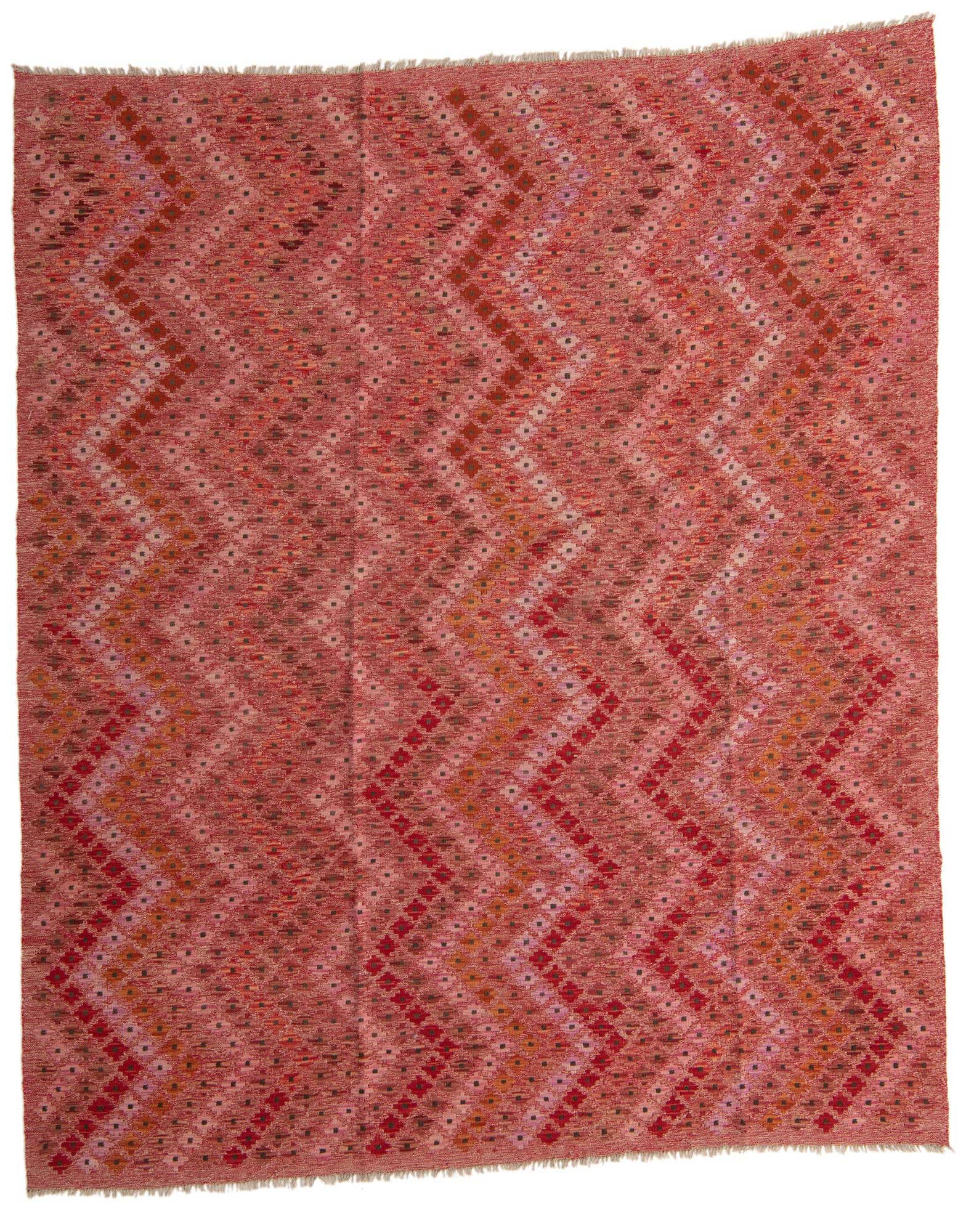 8' 8 x 9' 8 Hand Woven Kilim Modern Wool Rug