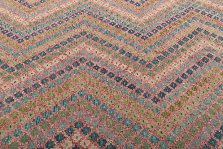 7' 4 x 9' 7 Hand Woven Kilim Modern Wool Rug