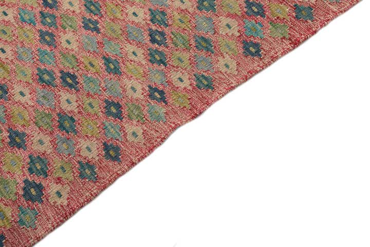 6' 10 x 9' 8 Hand Woven Kilim Modern Wool Rug