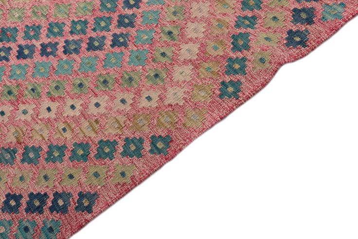 Detail image of 7' 1 x 9' 5 Hand Woven Kilim Modern Wool Rug