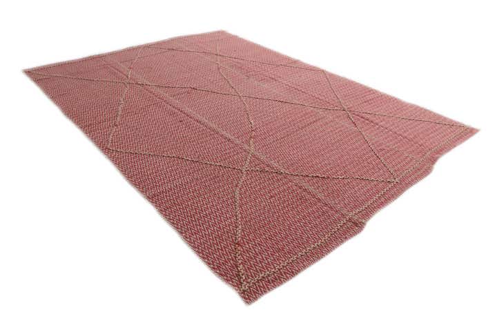 8' 9 x 12' Hand Woven Kilim Modern Wool Rug