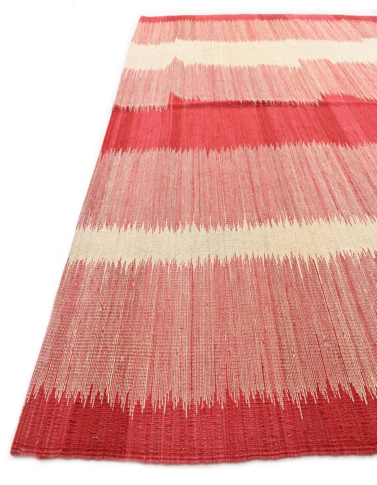 Detail image of 6' 9 x 9' 4 Hand Woven Kilim Modern Wool Rug