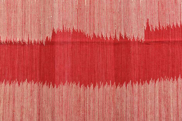 6' 9 x 9' 4 Hand Woven Kilim Modern Wool Rug