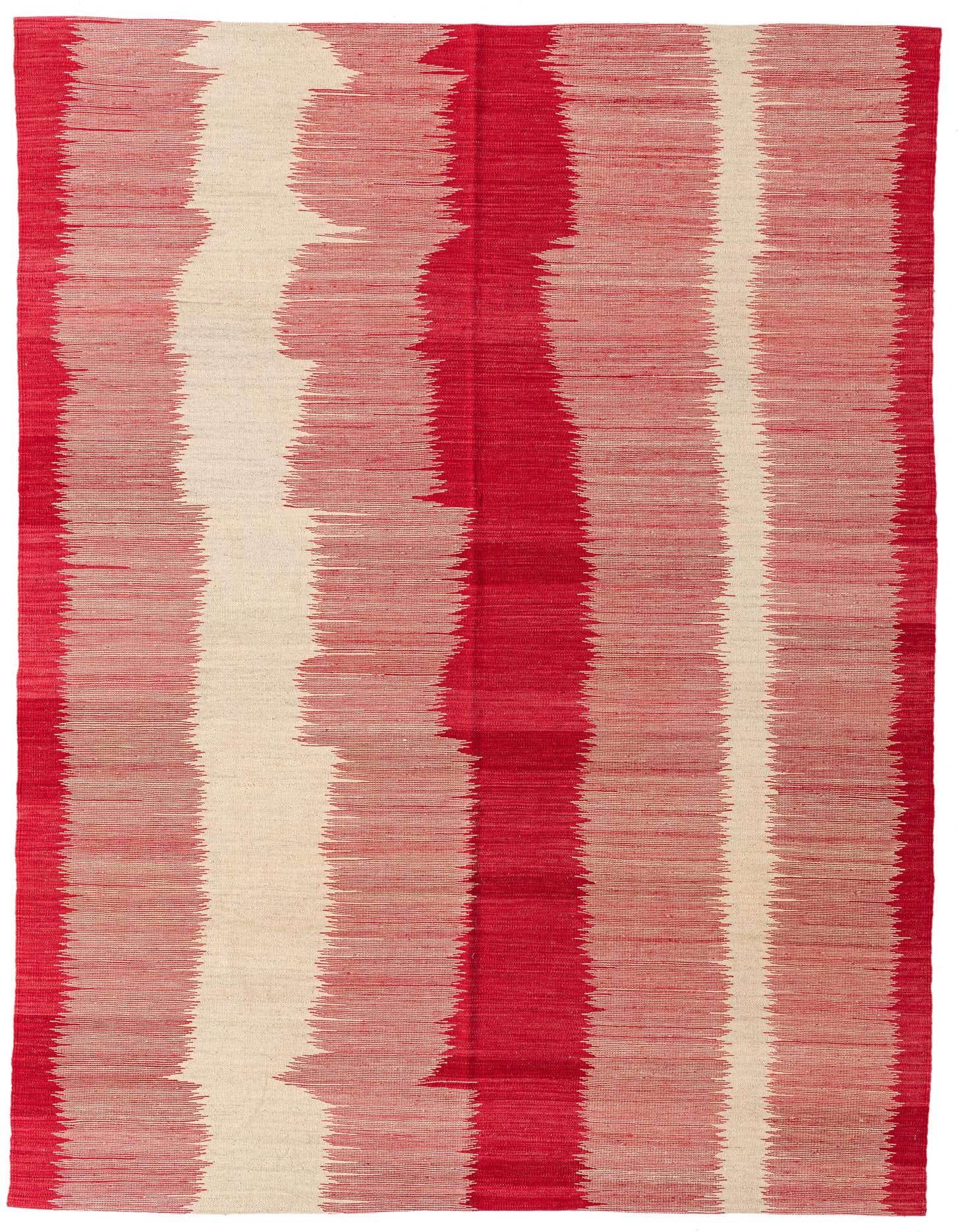 6' 9 x 9' 4 Hand Woven Kilim Modern Wool Rug