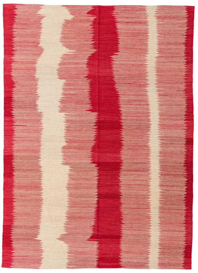 Detail image of 6' 9 x 9' 4 Hand Woven Kilim Modern Wool Rug