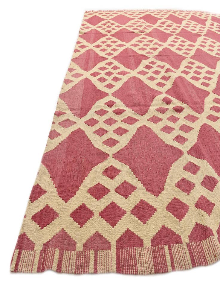 Detail image of 8' 9 x 9' 7  Hand Woven Kilim Modern Wool Rug