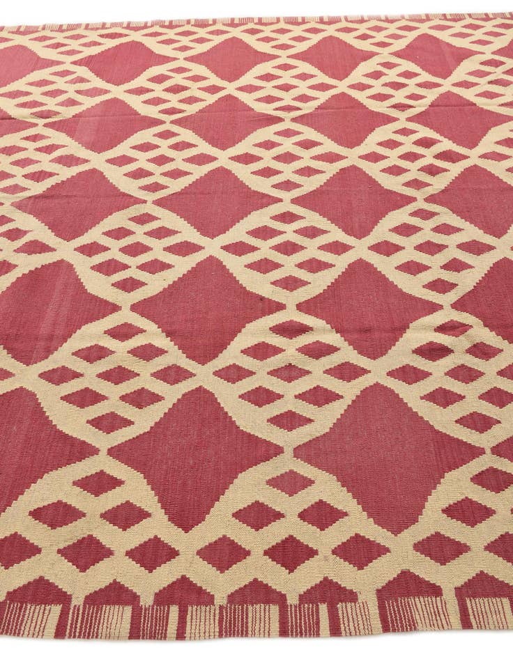 Detail image of 8' 9 x 9' 7 Hand Woven Kilim Modern Wool Rug