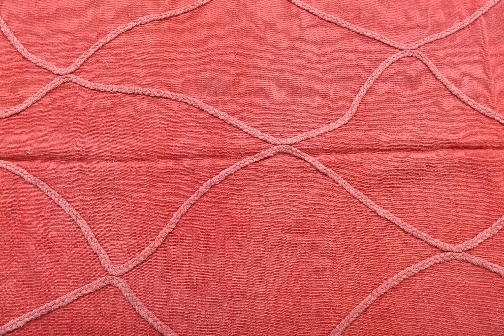 3' 4 x 4' 8 Hand Woven Kilim Modern Wool Rug