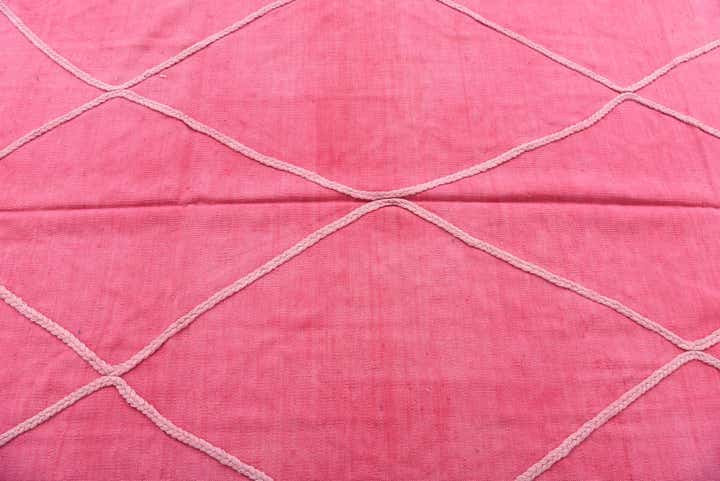 4' 11 x 7' 2 Hand Woven Kilim Modern Wool Rug