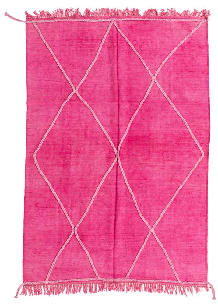 4' 11 x 7' 2 Hand Woven Kilim Modern Wool Rug