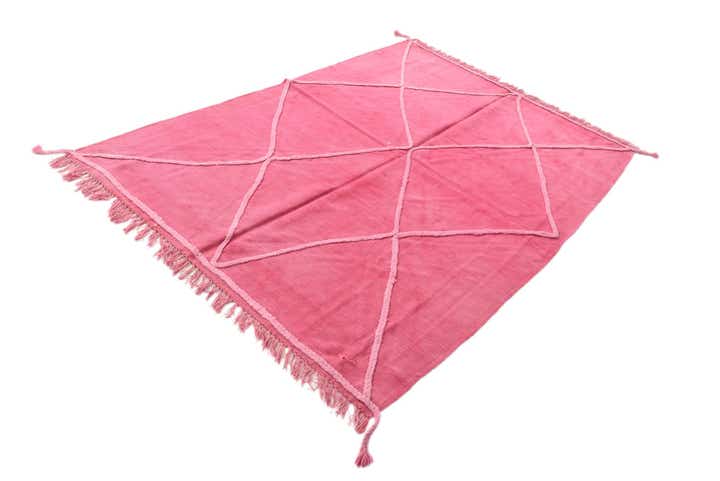 4' 7 x 6' 7 Hand Woven Kilim Modern Wool Rug