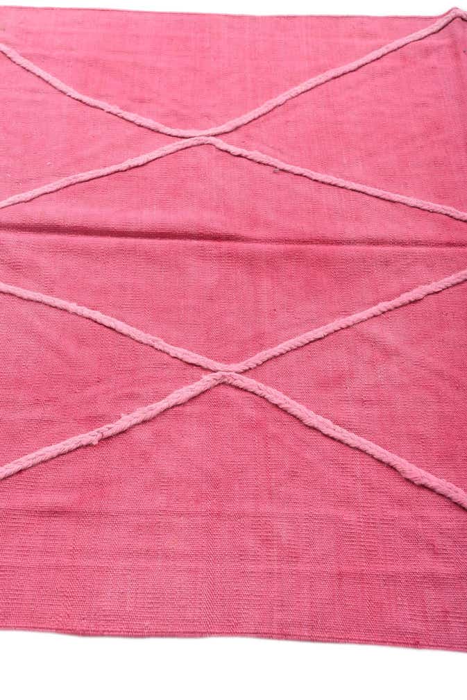 4' 7 x 6' 7 Hand Woven Kilim Modern Wool Rug