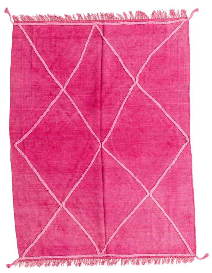 Detail image of 4' 7 x 6' 7 Hand Woven Kilim Modern Wool Rug