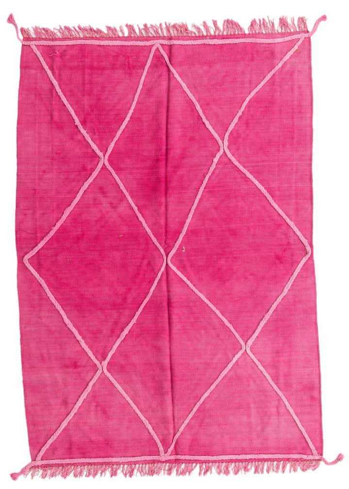 4' 7 x 6' 7 Hand Woven Kilim Modern Wool Rug