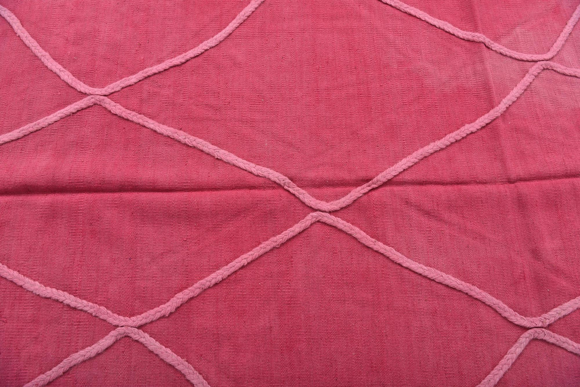 3' 11 x 5' 9 Hand Woven Kilim Modern Wool Rug