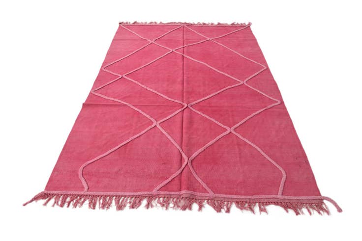 Detail image of 5' 7 x 8' Hand Woven Kilim Modern Wool Rug