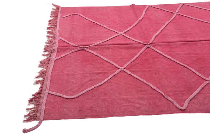 5' 7 x 8' Hand Woven Kilim Modern Wool Rug
