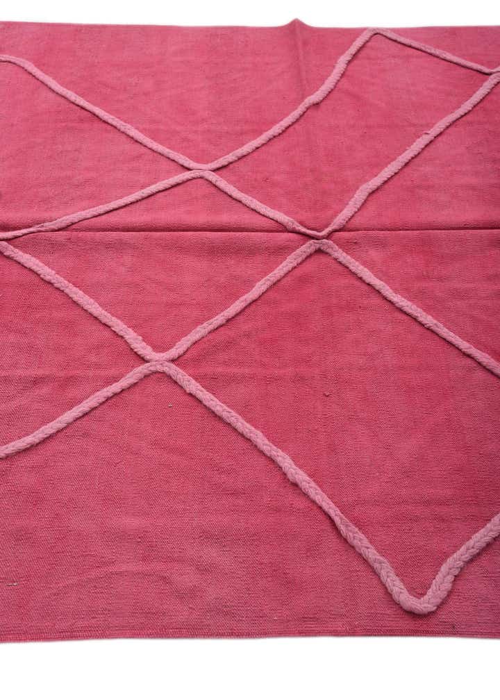 5' 7 x 8' Hand Woven Kilim Modern Wool Rug